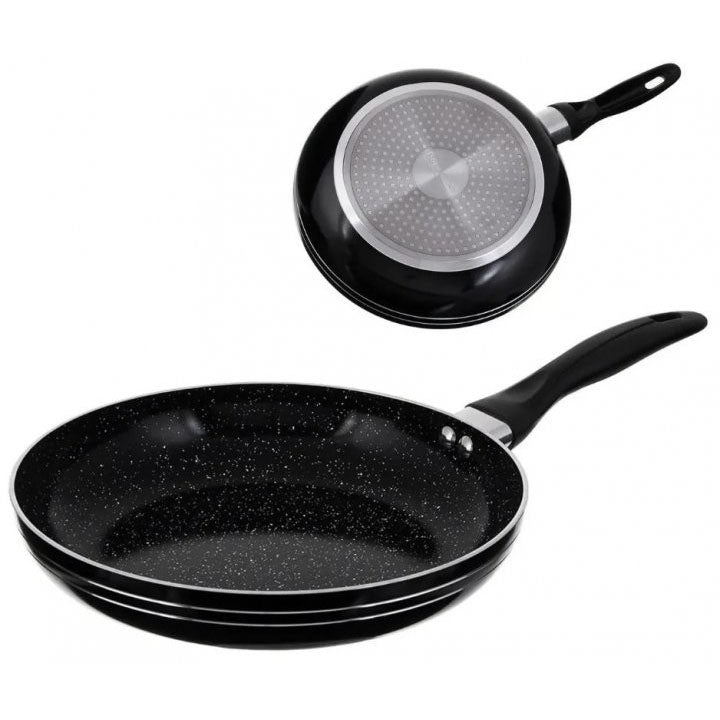 Сковорода UNIQUE UN-5151 антипригарное гранитное покрытие 18 см темный мрамор