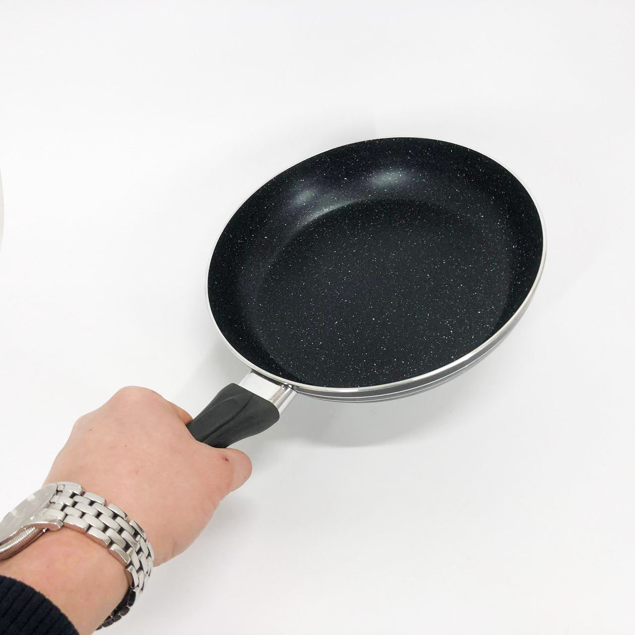 Сковорода 22 см темный мрамор UNIQUE UN-5153 | Антипригарная сковорода | Мраморная сковорода