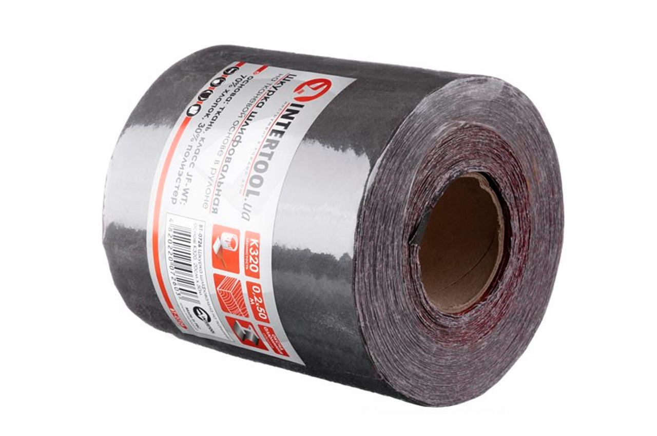 Шлифовальная шкурка Intertool - 200 мм х 50 м P320