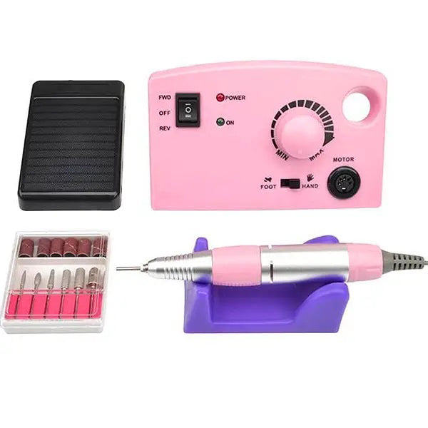 Фрезер DM-211 на 65 Вт - 45000 об./мин. для маникюра и педикюра с педалью и дополнительными насадками