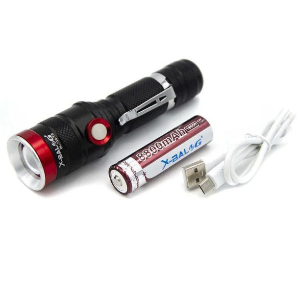 Фонарик тактический ручной Bailong BL-736-T6, фонарик светодиодный ручной аккумуляторный портативный