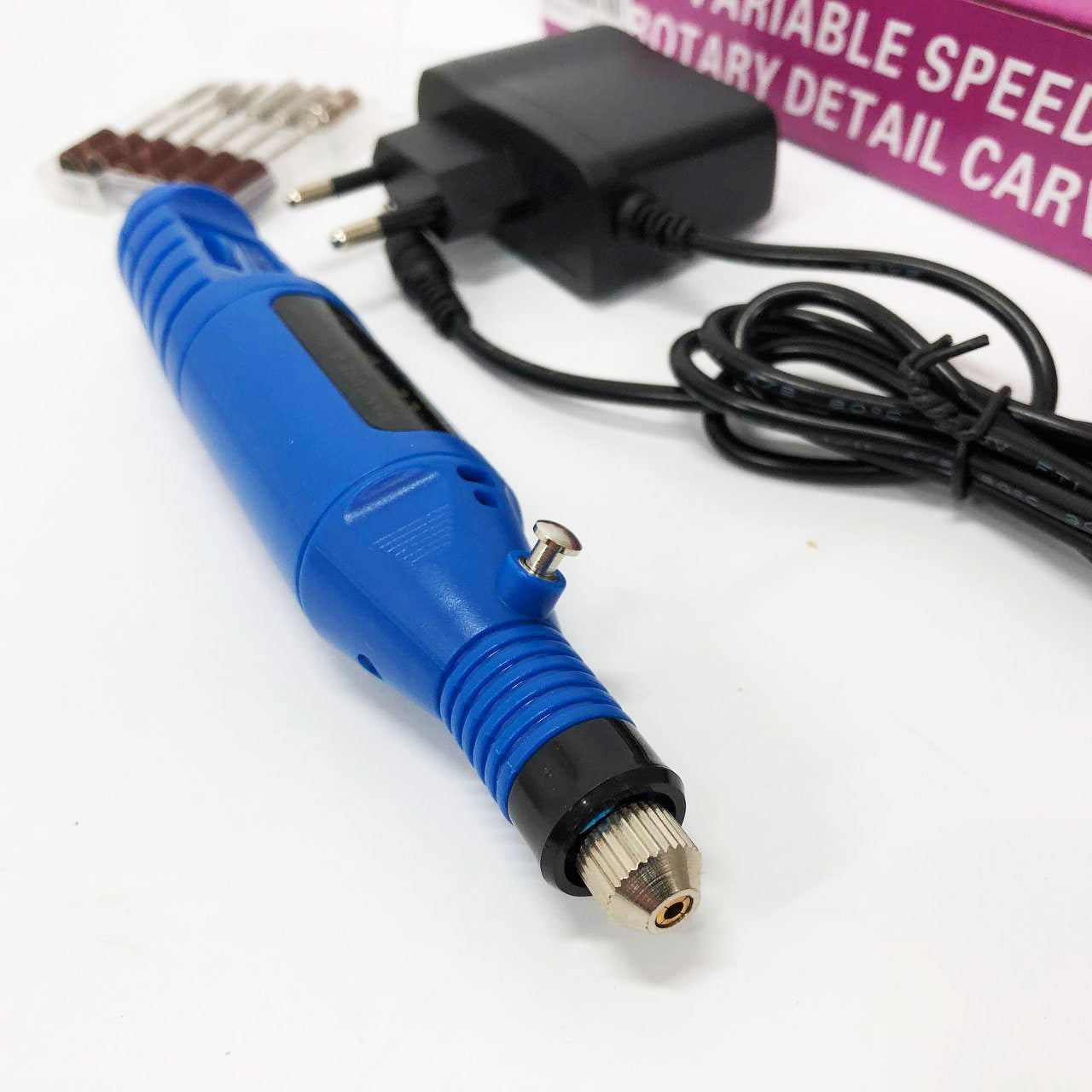 Ручний фрезер для нігтів SmartUs CBM-033 для манікюру та педикюру в домашніх умовах. Колір: синій