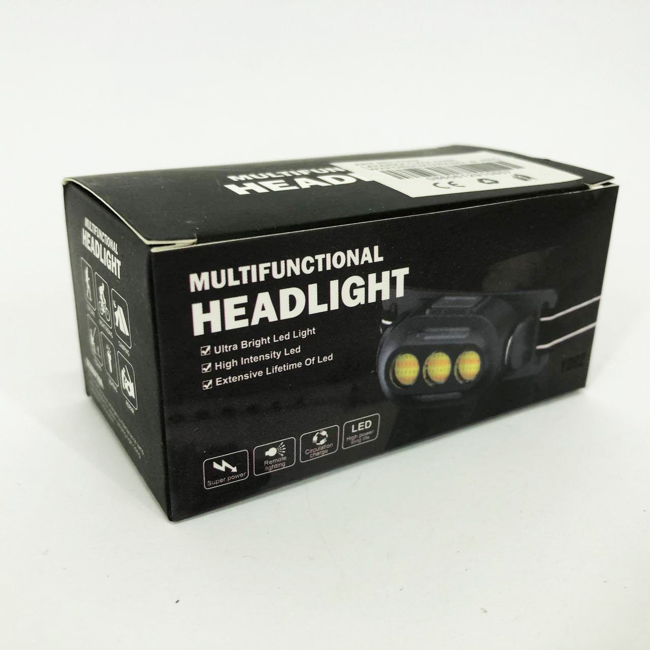 Фонарик налобный YD02-COB (White+red+blue), Налобные фонари для активных людей, фонарь для туризма