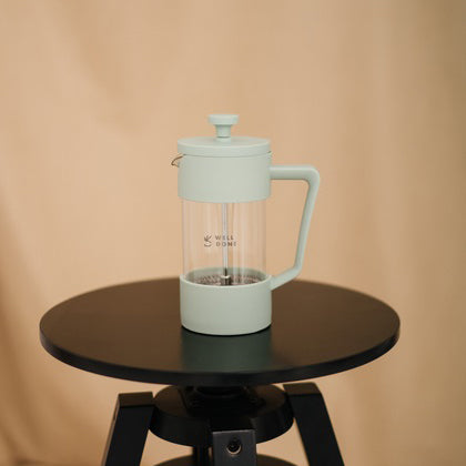 Френч-пресс Well Done WD-8053A мятный 350 мл, Чайник самовар стеклянный, Чайники для заварки