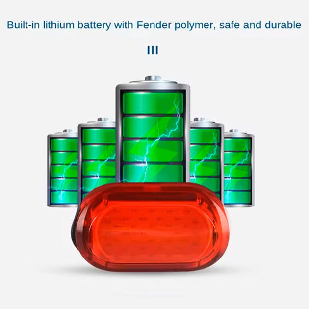 Велосипедный фонарь задний габаритный MY-2106, 38LED, красный, Перезаряжаемый велосипедный фонарь