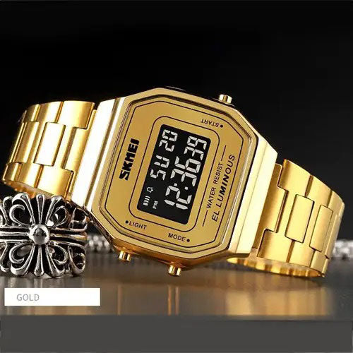 Часы наручные мужские SKMEI 1647GDBK, фирменные спортивные часы, оригинальные мужские часы