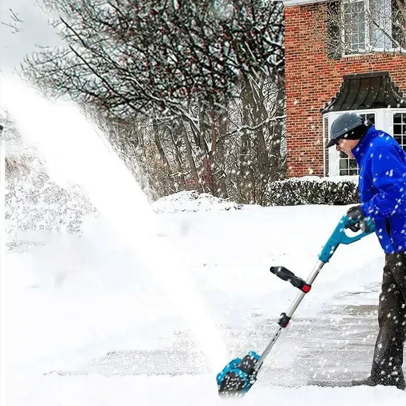 Снегоуборщик аккумуляторный на 2 АКБ складной Krafftec