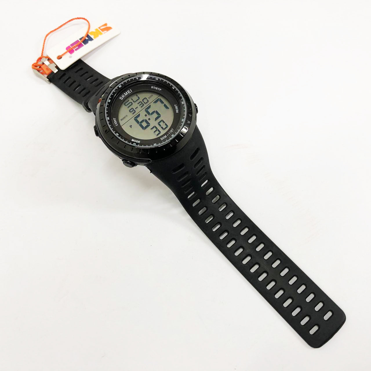 Часы наручные мужские SKMEI 1167BK BLACK, армейские часы противоударные. Цвет: черный