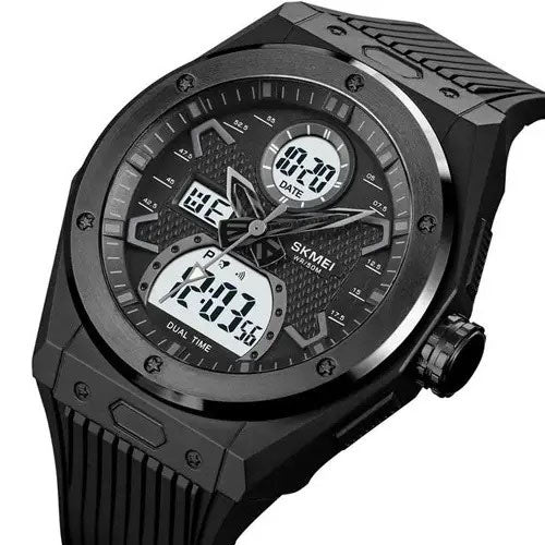 Часы наручные мужские SKMEI 2103BKWT, армейские часы противоударные, часы для мужчины
