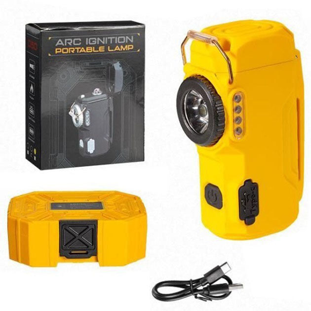 Багатофункціональний армійський ліхтар D50-SMD індикація заряду, запальничка.