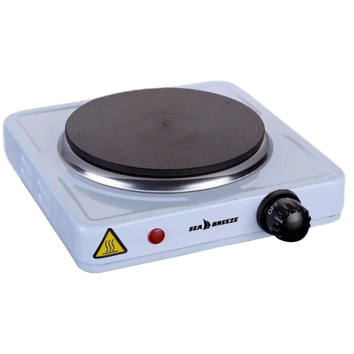 Настольная плита электрическая Sea Breeze SB-060, мощная настольная электроплита. Цвет: белый