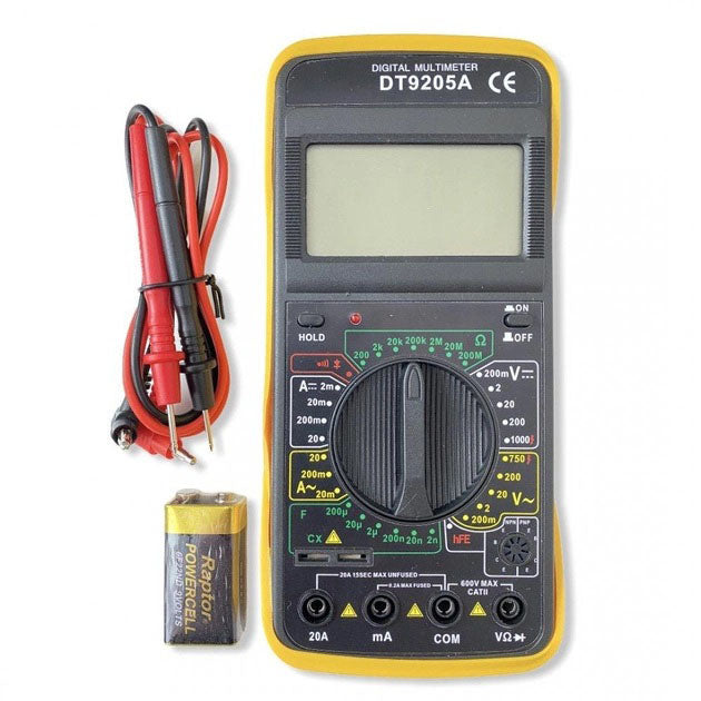 Мультиметр цифровой тестер Digital Multimeter DT9205A со звуком, для автомобиля, хороший мультиметр
