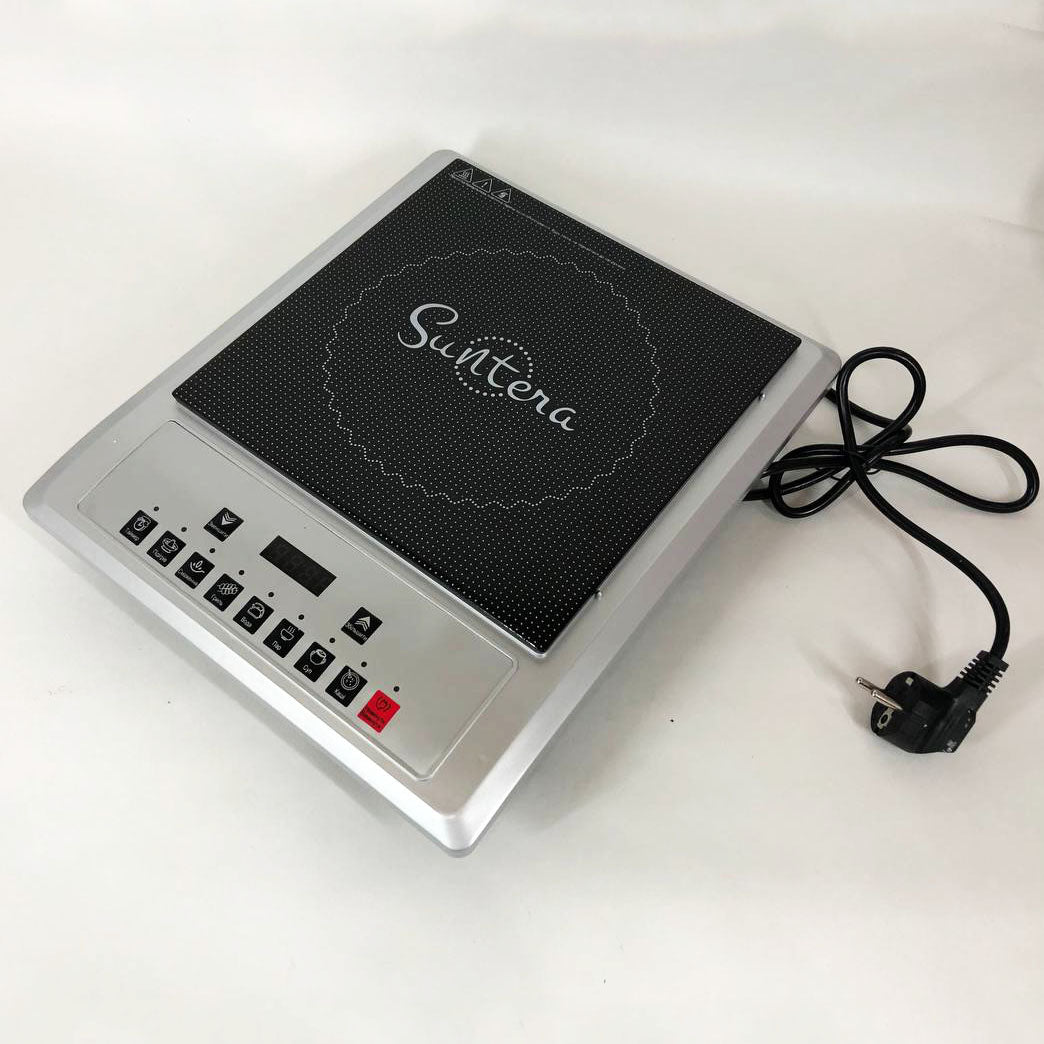 Плитка индукционная Suntera ICD-1012, 2000 Вт, индукционная плита мини, электроплита инфракрасная