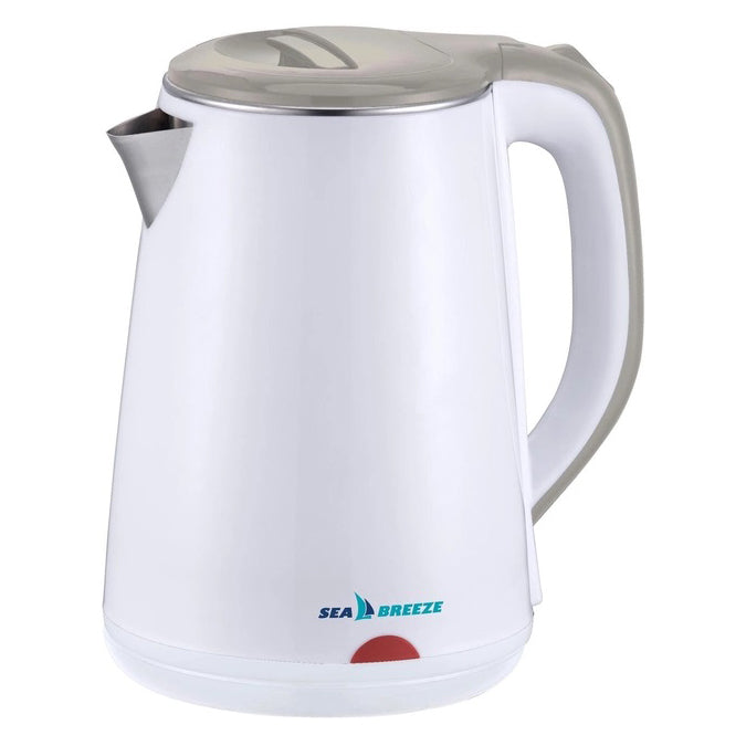 Электрочайник SeaBreeze SB-010 / 1,8 Л / Металлический, чайник дисковый, электронный чайник