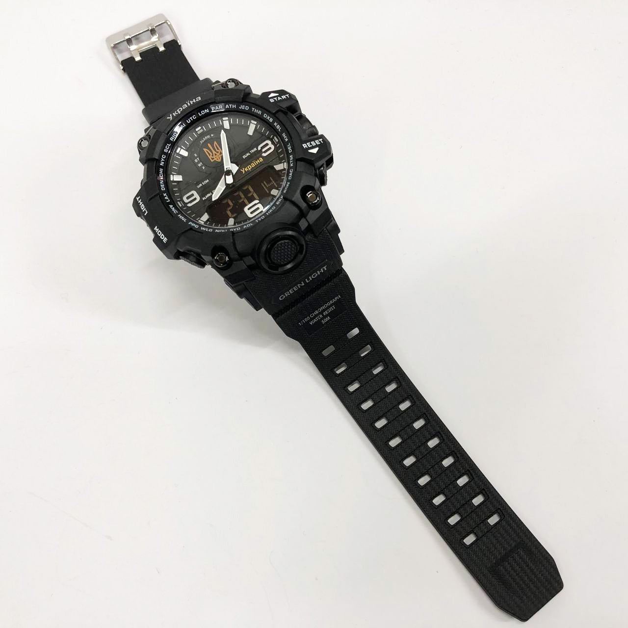 Часы наручные мужские SKMEI 6851/1586BK, Армейские часы противоударные, Водонепроницаемые мужские часы