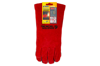 Перчатки Mastertool - замшевые краги 35 см х 14" (красные)