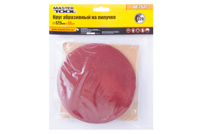 Круг шлифовальный на липучке Mastertool - 125 мм Р320 (10 шт.)