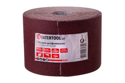 Шлифовальная шкурка Intertool - 200 мм х 50 м P36