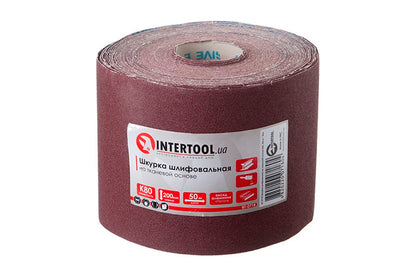 Шлифовальная шкурка Intertool - 200 мм х 50 м P80