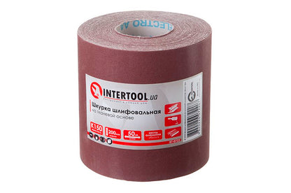 Шлифовальная шкурка Intertool - 200 мм х 50 м P150