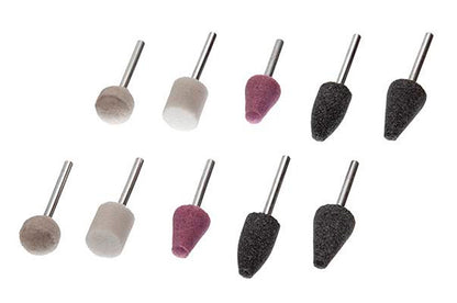 Набор шлифовальных камней Intertool - 10 шт.