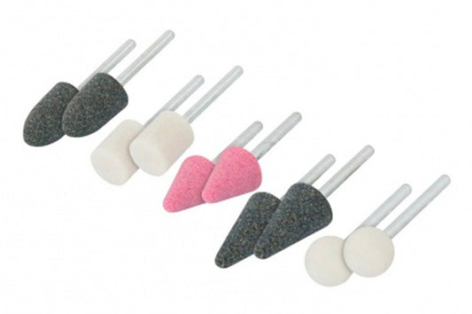 Набор шлифовальных камней Mastertool - 10 шт.