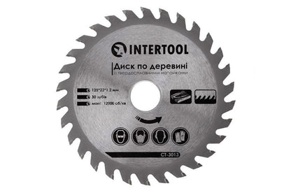Диск пильный Intertool - 125 х 22,2 мм x 30T