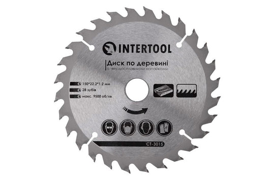 Диск пильный Intertool - 150 х 27T х 22,2 мм