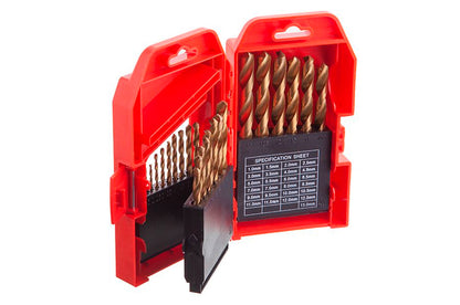 Набор сверл по металлу Intertool - 25 шт. (1-13 мм), титан