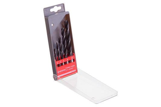 Набор сверл по дереву Intertool - 5 шт. (4, 5, 6, 8, 10 мм)