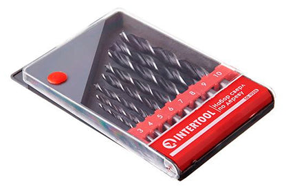 Набор сверл по дереву Intertool - 8 шт. (3, 4, 5, 6, 7, 8, 9, 10 мм)