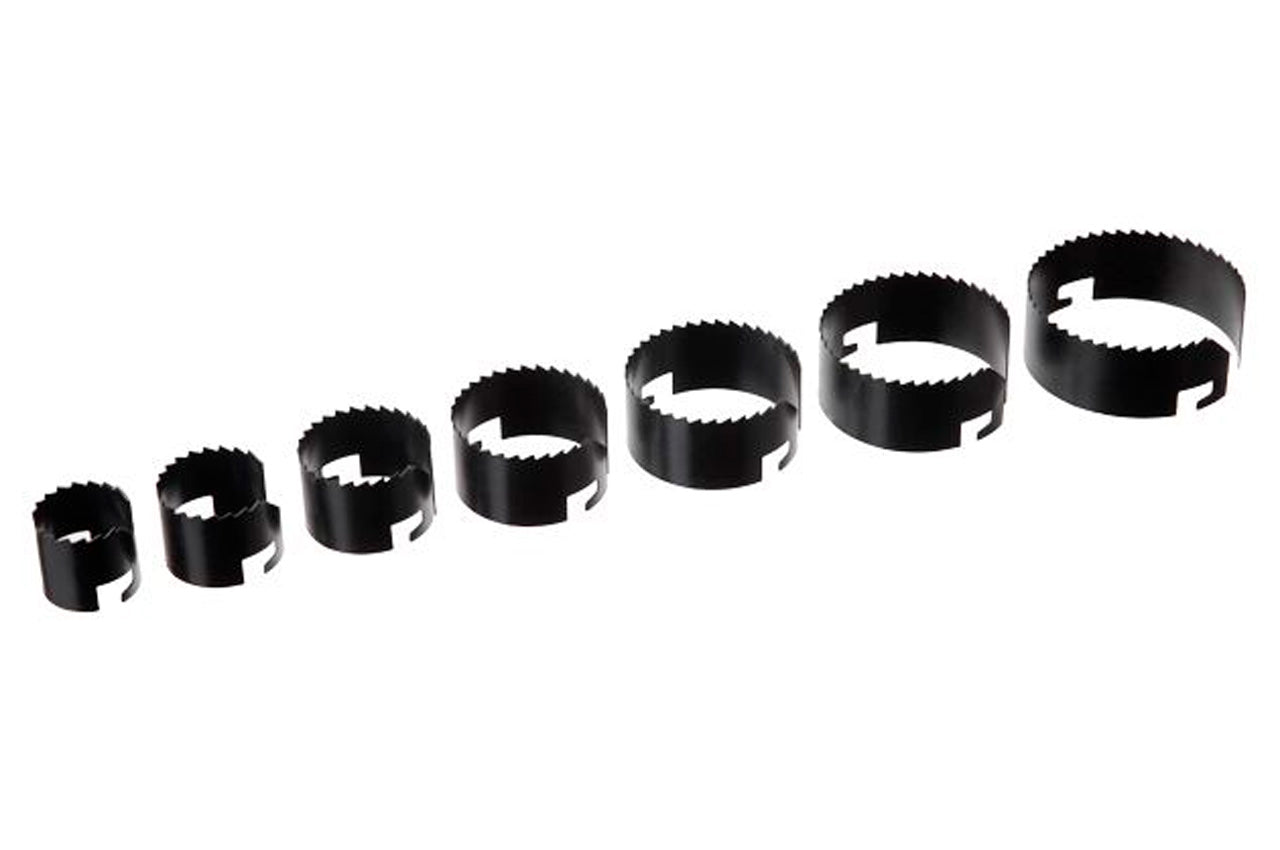 Набор корончатых сверл по гипсокартону Intertool - 7 шт. (26-63 х 20 мм)