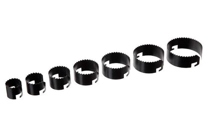 Набор корончатых сверл по гипсокартону Intertool - 7 шт. (26-63 х 20 мм)