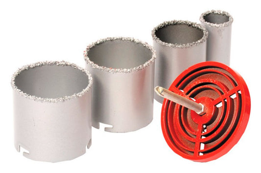 Набор корончатых сверл по плитке Mastertool - 4 шт. (33, 53, 67, 73 мм)