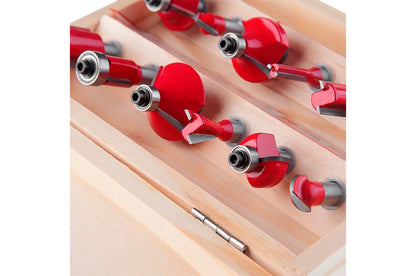 Набор фрез концевых по дереву Intertool - 12 шт.