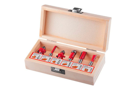 Набор фрез концевых по дереву Intertool - 6 шт.