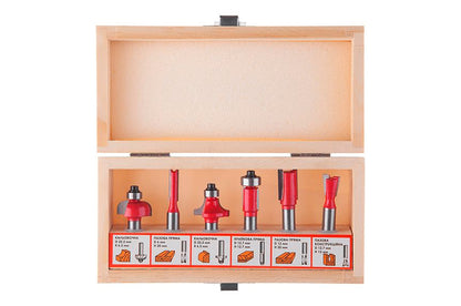 Набор фрез концевых по дереву Intertool - 6 шт.