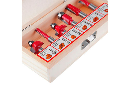 Набор фрез концевых по дереву Intertool - 6 шт.