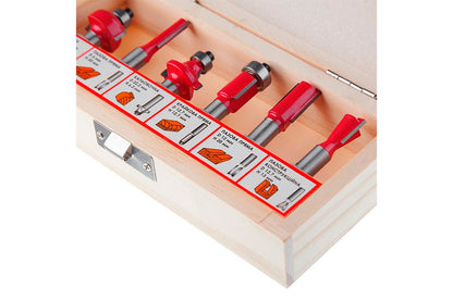 Набор фрез концевых по дереву Intertool - 6 шт.