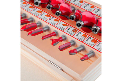 Набор фрез концевых по дереву Intertool - 18 шт.