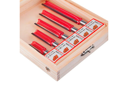 Набор фрез пазовых прямых Intertool - 5 шт.