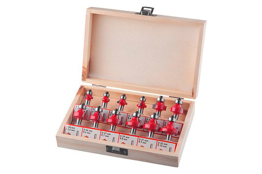 Набор фрез калевочных Intertool - 12 шт.