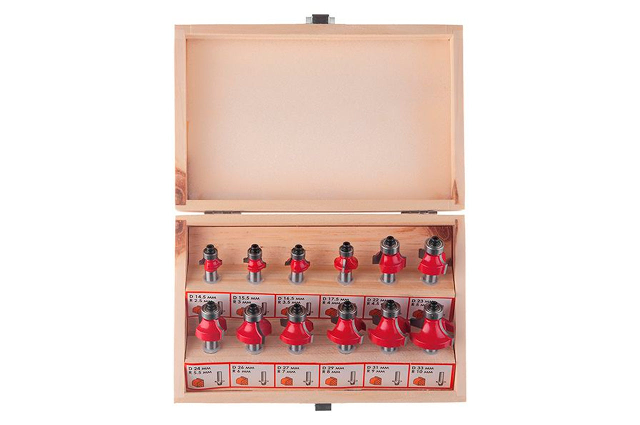 Набор фрез калевочных Intertool - 12 шт.