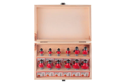 Набор фрез калевочных Intertool - 12 шт.