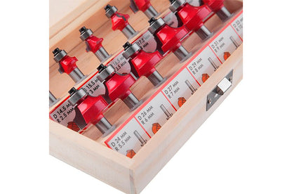 Набор фрез калевочных Intertool - 12 шт.