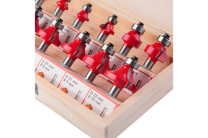 Набор фрез калевочных Intertool - 12 шт.