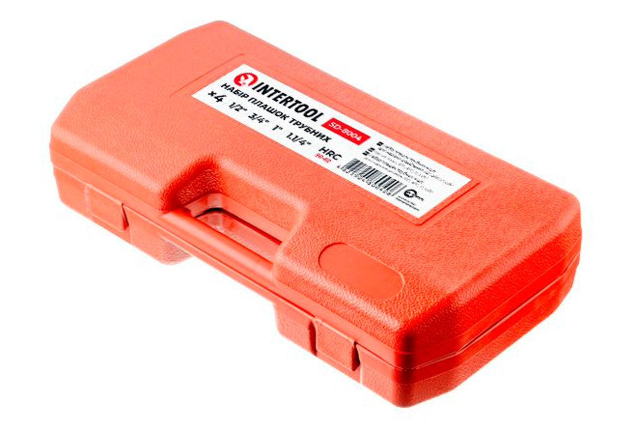 Набір плашок Intertool - 3/4" х 1/2" х 1" х 1-1/4" (4 шт.)