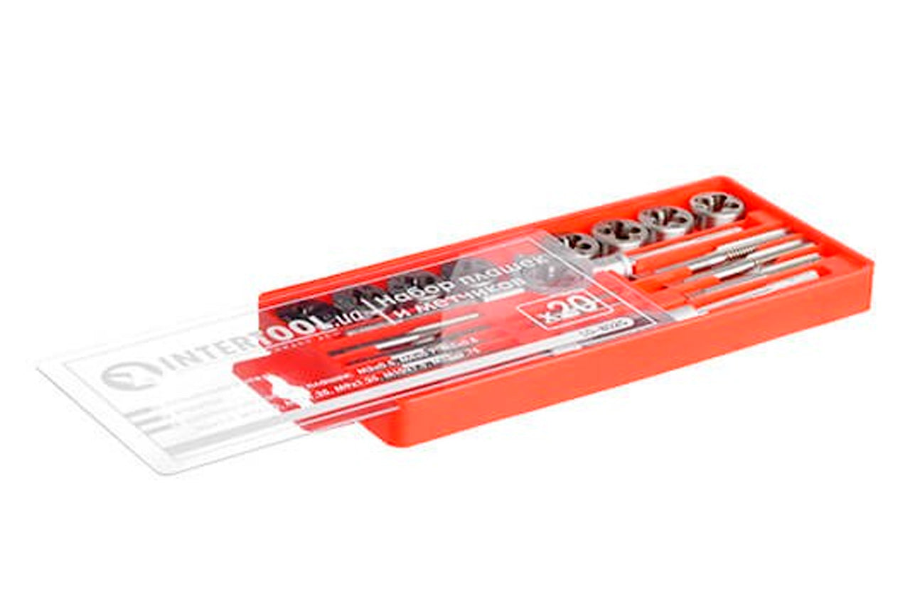 Набор метчиков и плашек Intertool - 20 ед