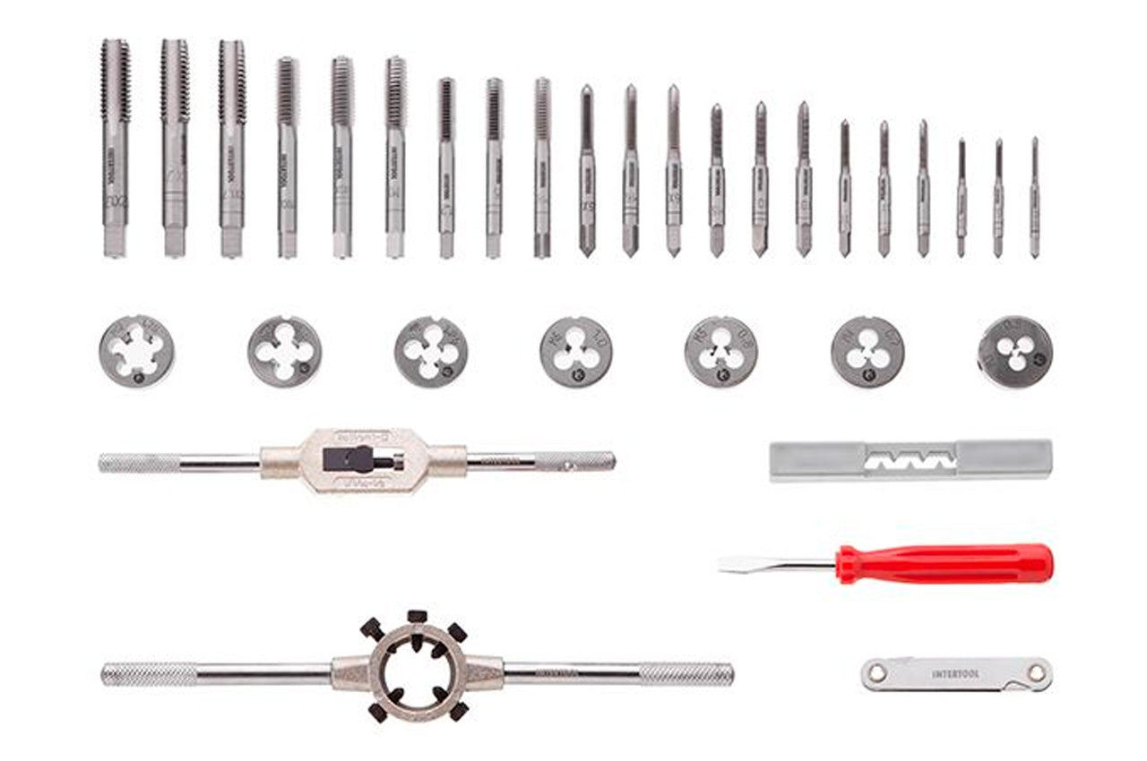 Набір мітчиків та плашок Intertool - 32 од. Pro