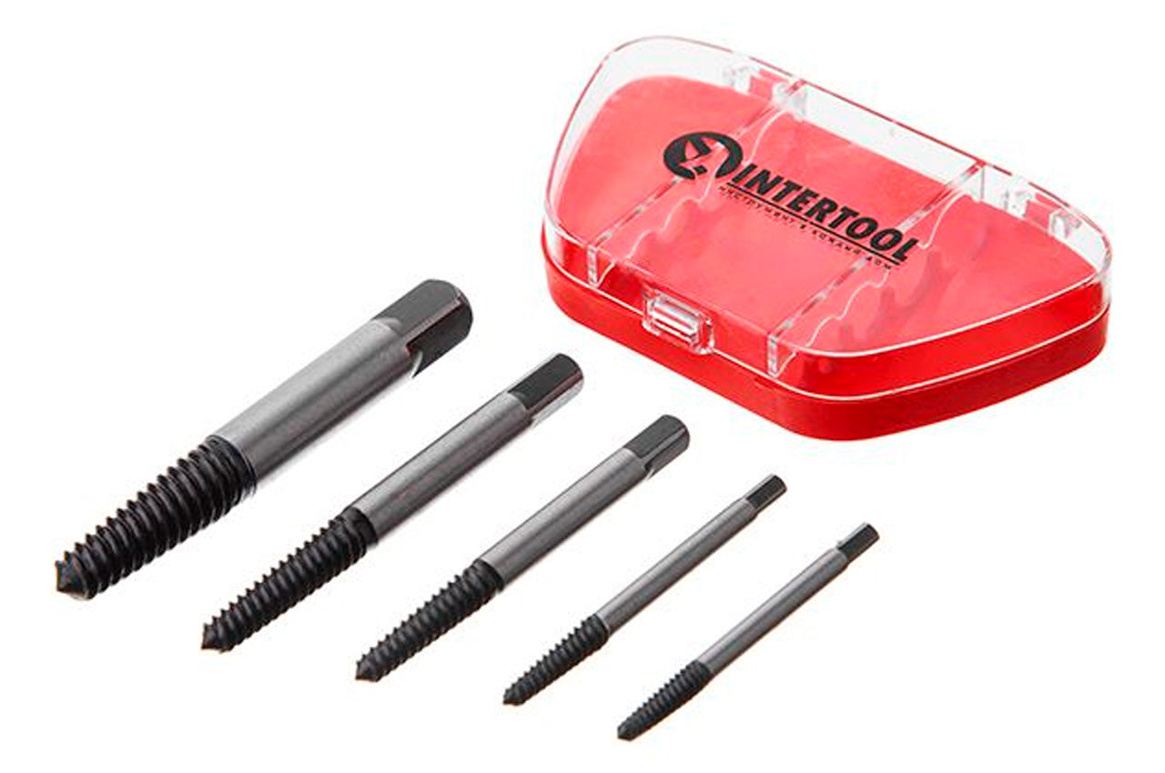Набор экстракторов для винтов Intertool - 5 шт.